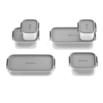 Potes Herméticos de Plástico Electrolux Cinza 6 Unidades Empilháveis Modulares-1773319192705
