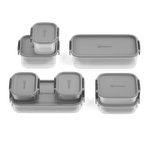 Potes Herméticos de Plástico Electrolux Cinza 8 Unidades Empilháveis Modulares-1773319832445