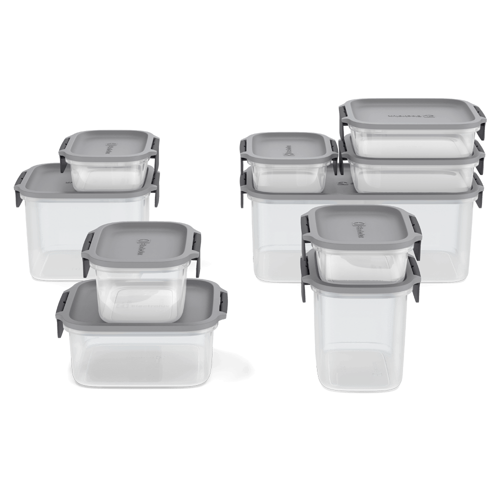 CJ POTES PLAST CINZA 10UN 9,15L - Electrolux Parceiros