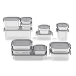 Potes Herméticos de Plástico Electrolux Cinza 14 Unidades Empilháveis Modulares-1773320476264