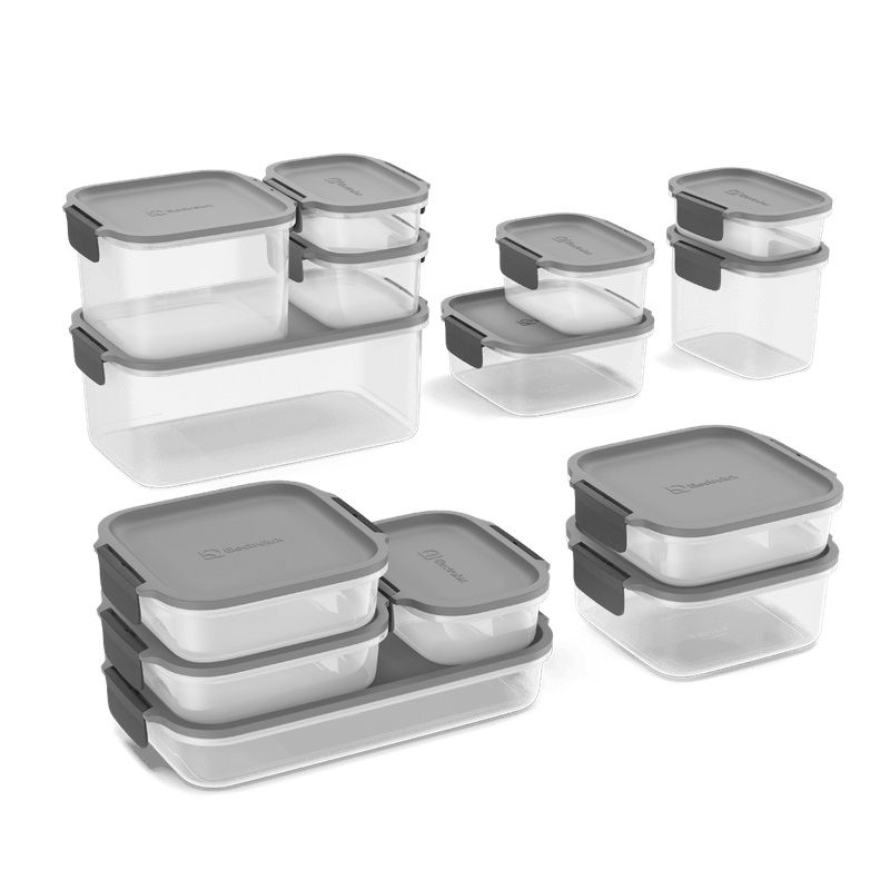 Potes Herméticos de Plástico Electrolux Cinza 14 Unidades Empilháveis Modulares-1773320486801