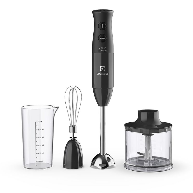 Mixer 3 em 1 Electrolux Cinza 600W com Haste em Inox e Tecnologia TruFlow (EIB20)-1782852264049