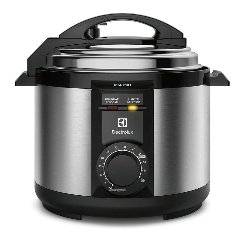 Panela de Pressão Elétrica Electrolux por Rita Lobo 5L Preta Efficient c/ Timer (PCE20)-1782852786823