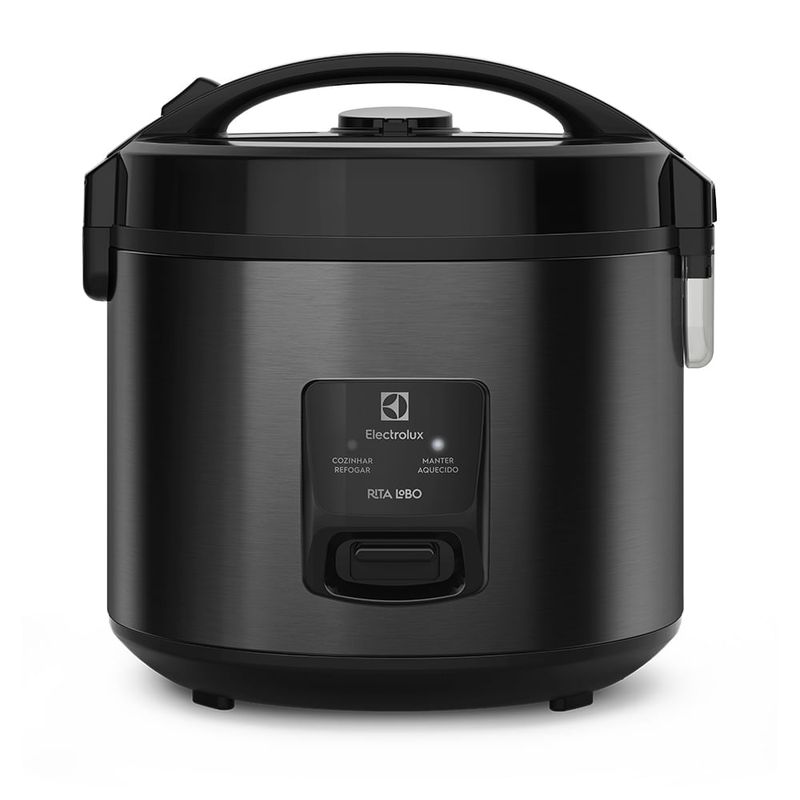 Panela de Arroz Elétrica Electrolux por Rita Lobo 3,5L Preta Efficient Visor Glass (ERC30)-1783086008117