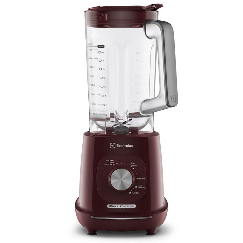 Liquidificador Electrolux 1500W 3.2L Efficient Tri Force 15 Velocidades Vermelho (EBL1510)-1783086128988