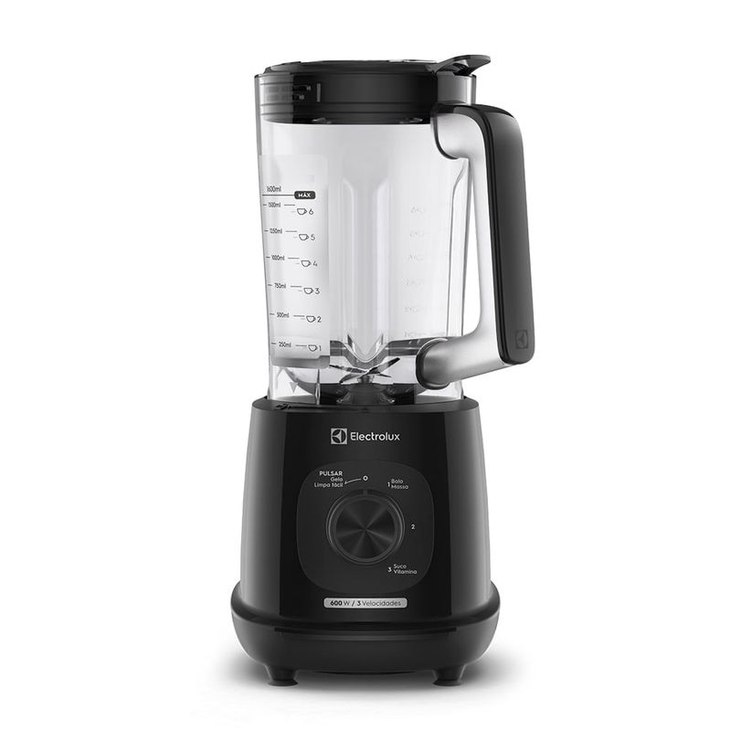 Liquidificador Electrolux 600W 2,7L Efficient TriForce 3 Velocidades Preto (EBL700)-1783086215176