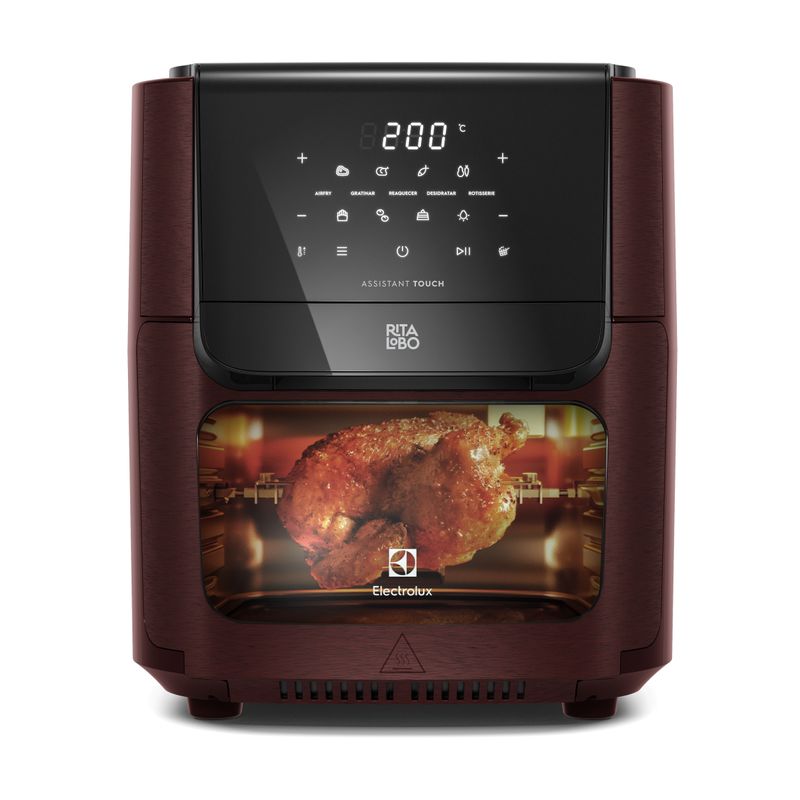Air Fryer Oven Electrolux Rita Lobo 12L Digital Vermelha c/ Rotisserie e Grelha Antiaderente (EAF91)-1783086778860
