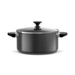 Item inativo - Caçarola 24cm Antiaderente Cinza Escuro-1786472473632