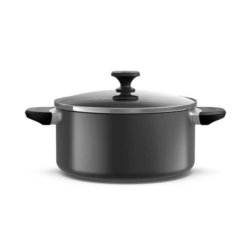 Item inativo - Caçarola 24cm Antiaderente Cinza Escuro-1786472473632