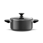 Item inativo - Caçarola 20cm Antiaderente Cinza Escuro-1786472741821