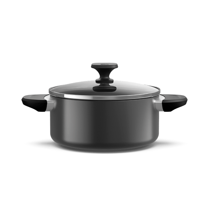 Item inativo - Caçarola 20cm Antiaderente Cinza Escuro-1786472741821